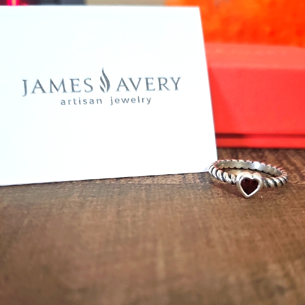 James Avery garnet heart